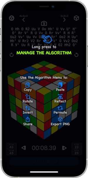 CubePal Algorithm Manager Main Features