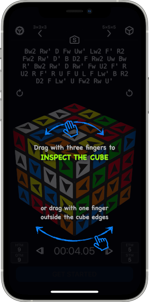 CubePal Cube Rotation and Inspection Gesture