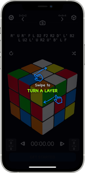 CubePal Single Layer Turn Gesture